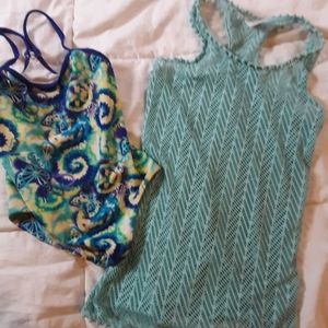 Swimming suit with matching cover-up